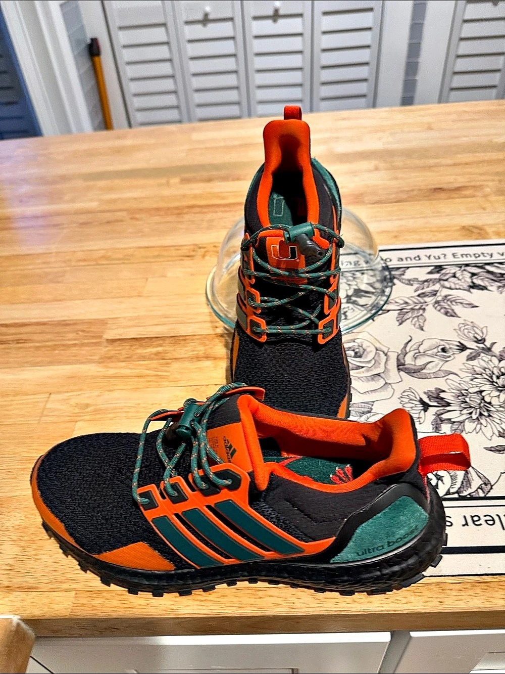 adidas Ultraboost 1.0 NCAA Pack - Miami Athletic Shoes Black & Orange US men's 7